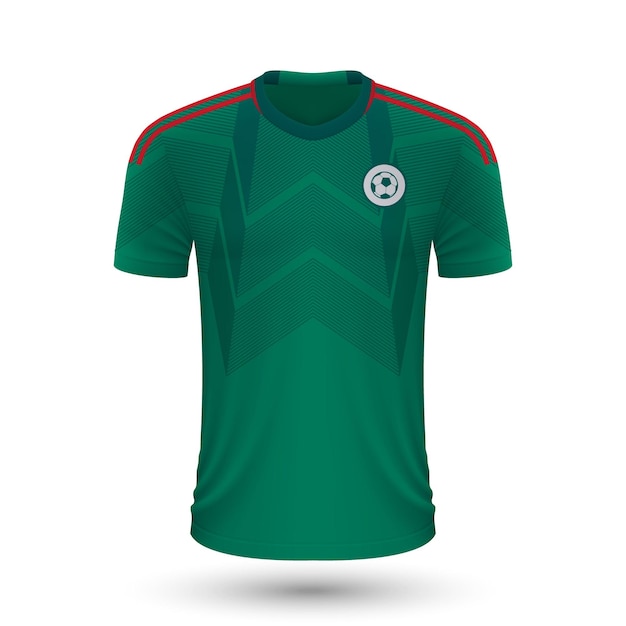 Realistisch voetbalshirt van mexico