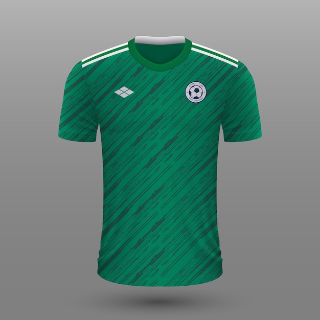 Realistisch voetbalshirt van noord-ierland