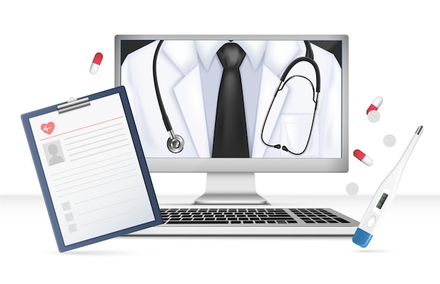 Realistische achtergrond van de samenstelling van online gezondheidszorgdiensten