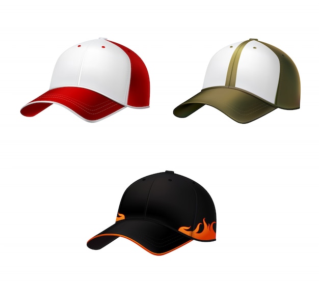 Vector realistische baseball cap