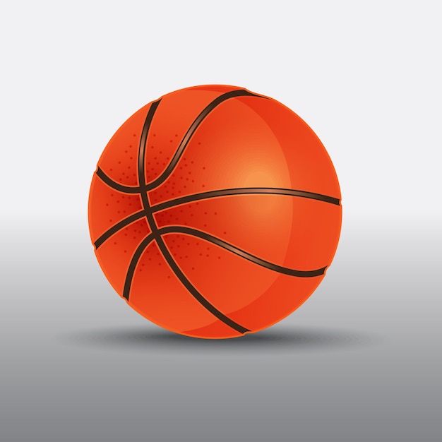 Realistische basketbal vectorillustratie