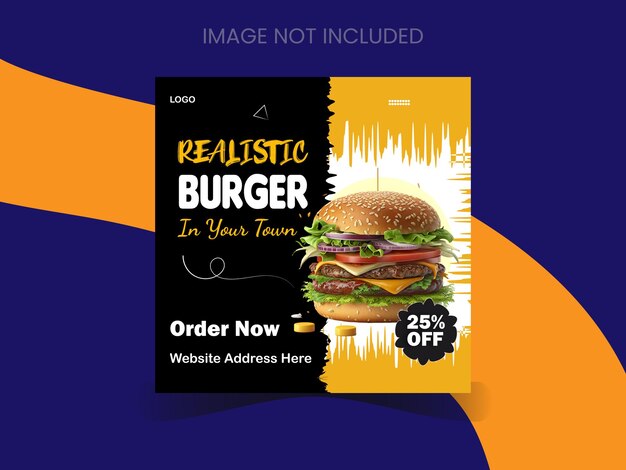 Realistische burgerreclame voor sociale media