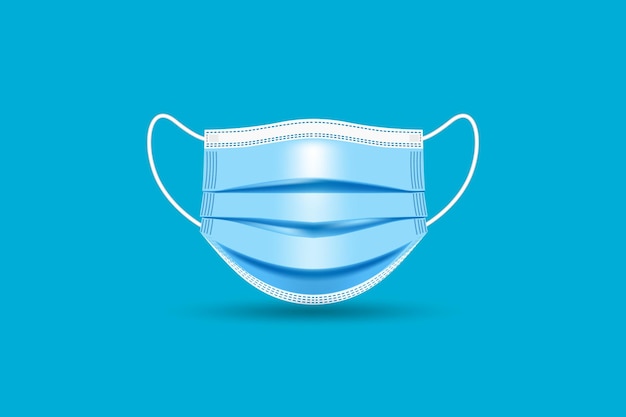 Realistische chirurgische gezichtsmaskervector