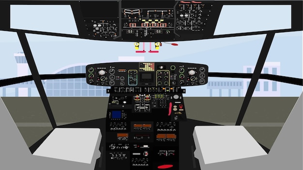 Realistische cockpit