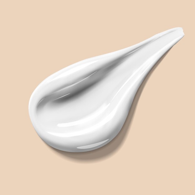 Vector realistische crème vlek cosmetische moisturizer vector