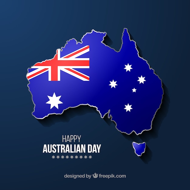 Vector realistische dag van australië