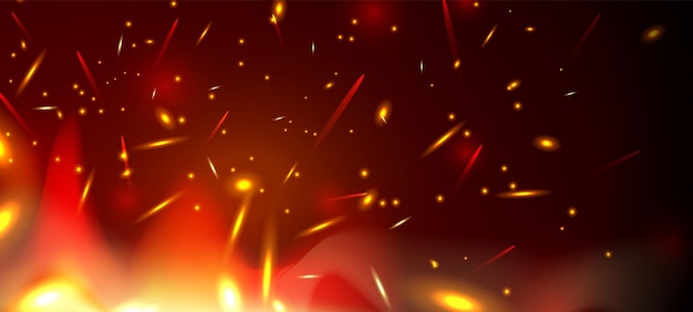 Realistische Fire Flare Effect Achtergrond