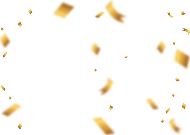 Realistische gouden confetti achtergrond