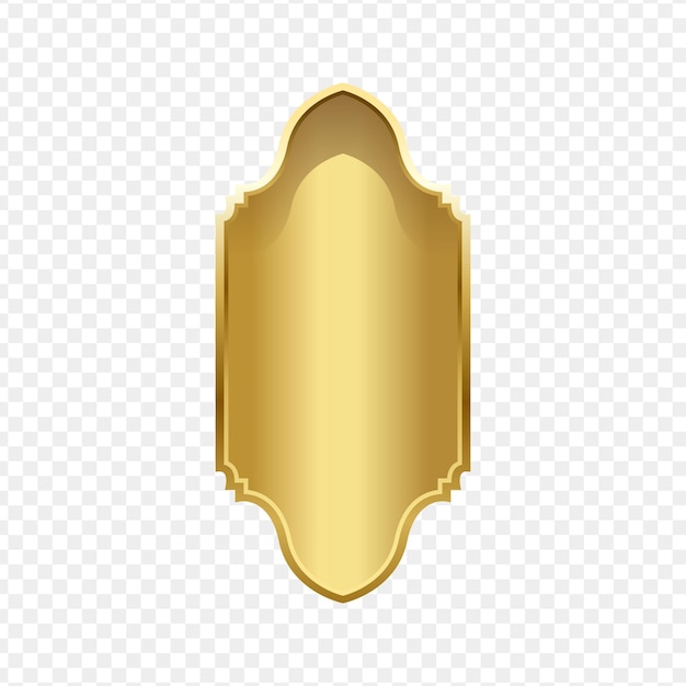 Realistische gouden frames in Arabische stijl