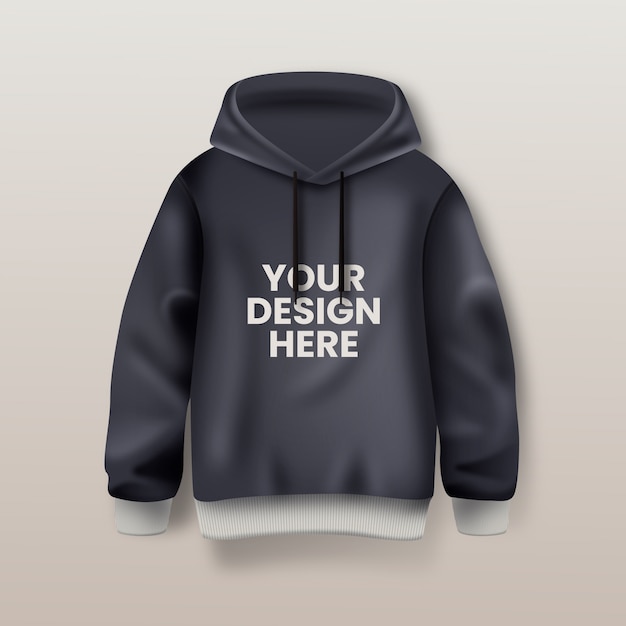 Realistische illustratie van een mock-up van een t-shirt