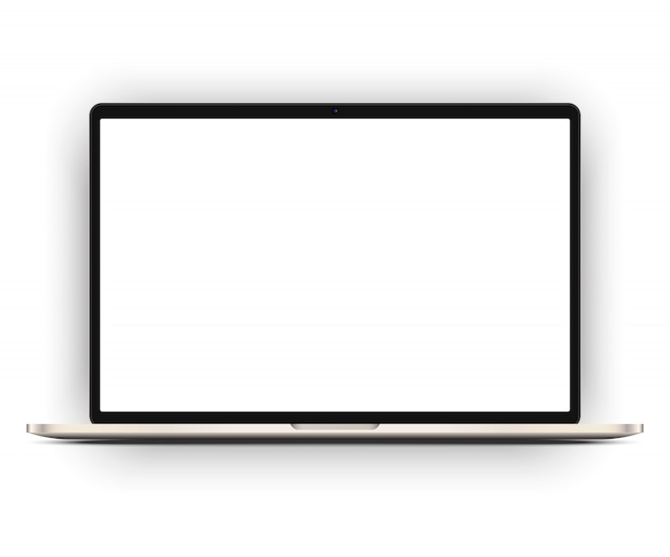 Vector realistische laptop geïsoleerd.