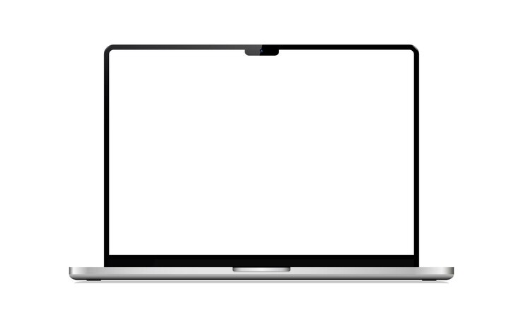 Vector realistische laptop mockup