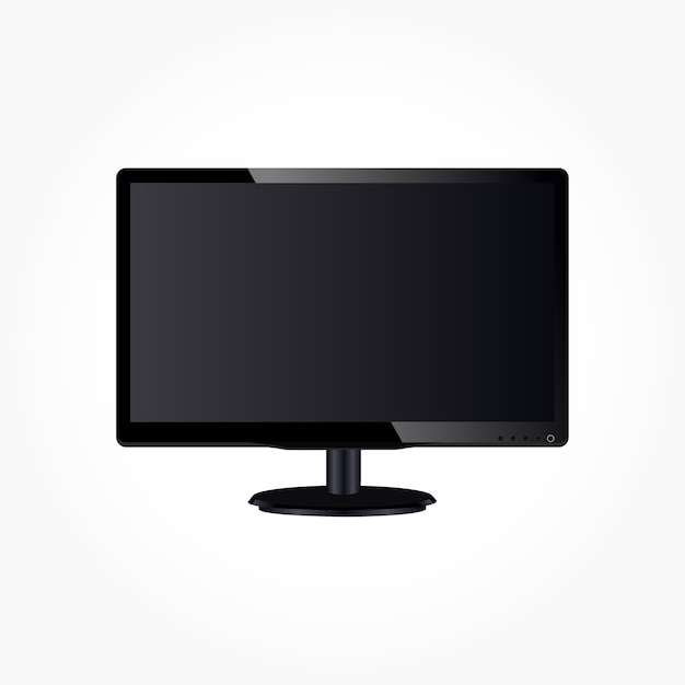 realistische lcd-desktopmonitor