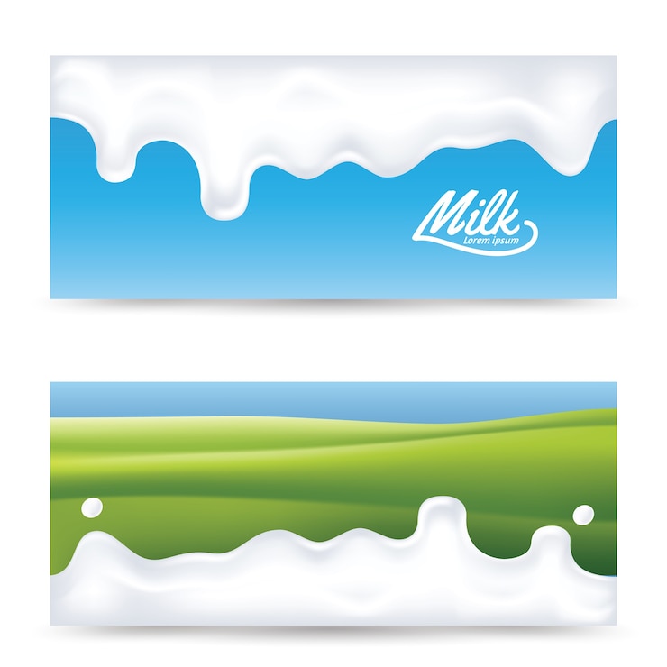 Realistische melk splash illustratie