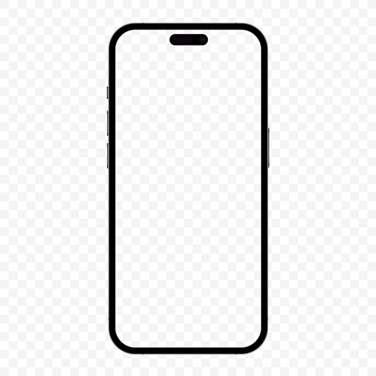 Realistische mockup-sjabloontelefoon