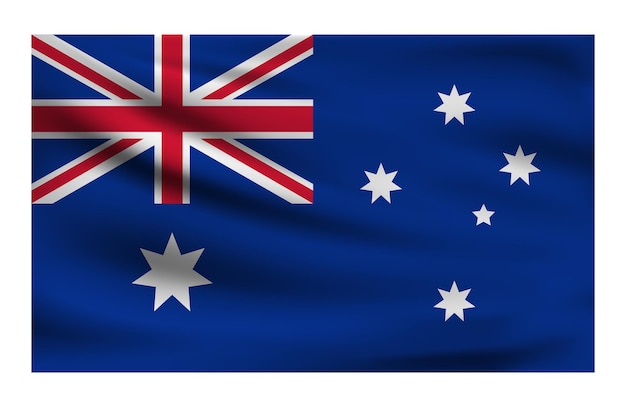 Realistische nationale vlag van Australië