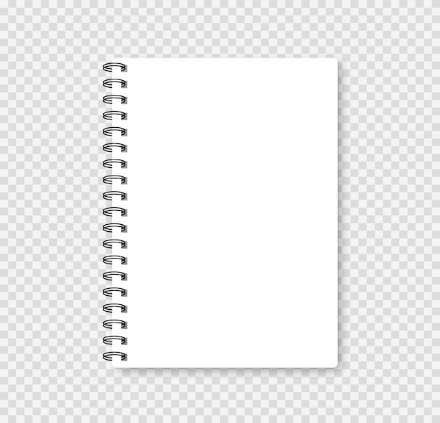 Realistische notebook mock-up voor uw afbeelding. Vector illustratie