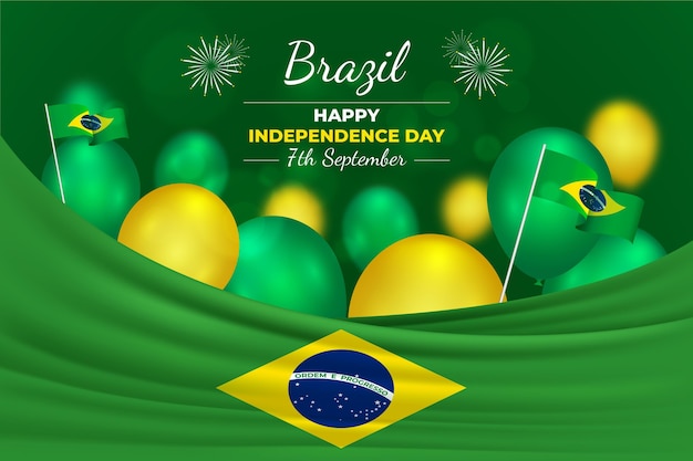 Realistische onafhankelijkheidsdag van het concept van brazilië