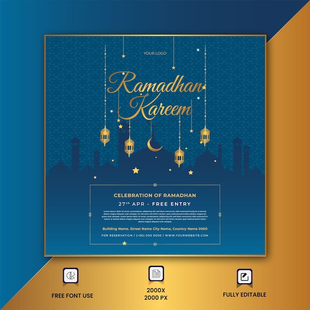 Realistische Ramadan banner illustratie Vector