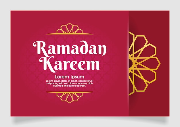 Realistische ramadan kareem elegante illustratie