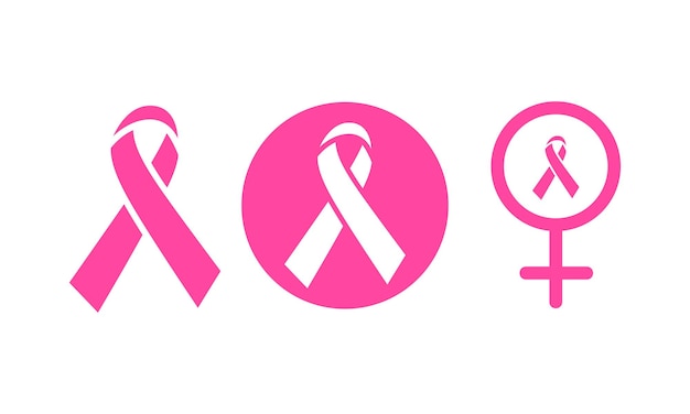 Realistische roze linten en borstkanker, Wereldkankerdag met roze lint