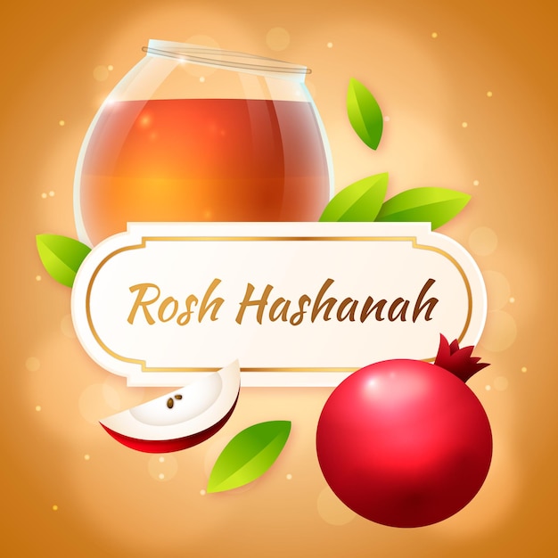 Vector realistische shana-tova