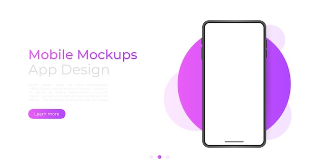 Realistische smartphone mockup apparaat app mockup voor presentatiesjabloon mobiel frame met blanco display geïsoleerde sjablonen telefoon verschillende hoeken bekeken