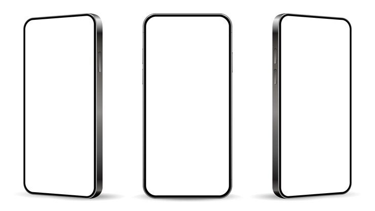 Vector realistische smartphone mockup