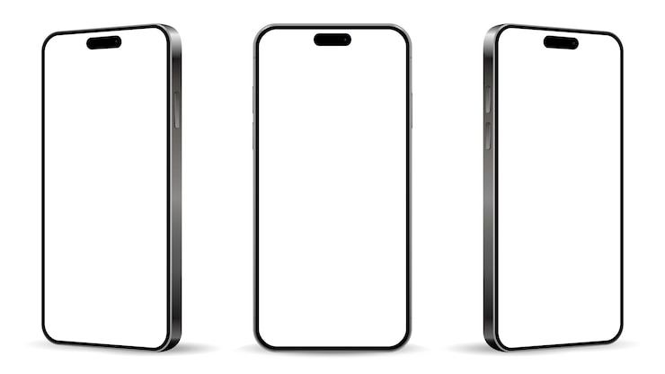 Vector realistische smartphone mockup