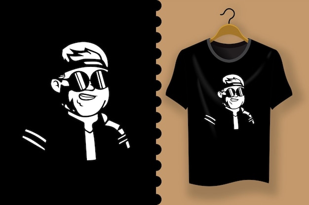 Vector realistische t-shirt ontwerp illustratie