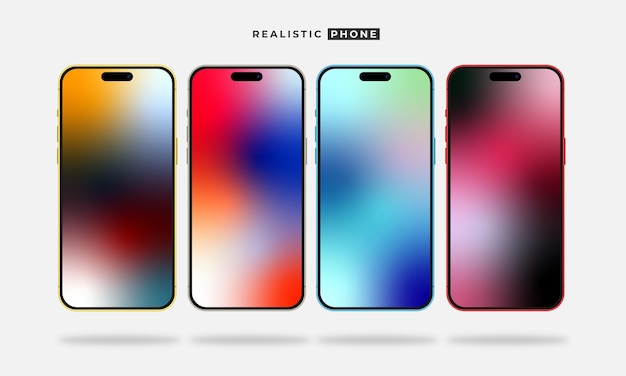 Vector realistische telefoonmockup