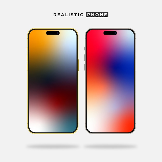 Realistische telefoonmockup