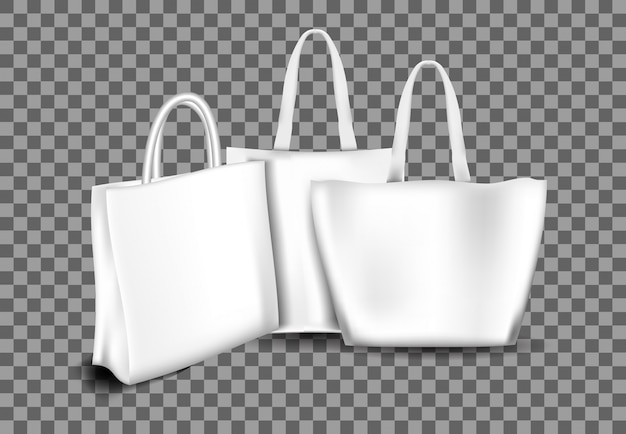 Vector realistische totebag-collectie