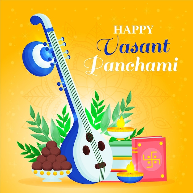 Realistische vasant panchami