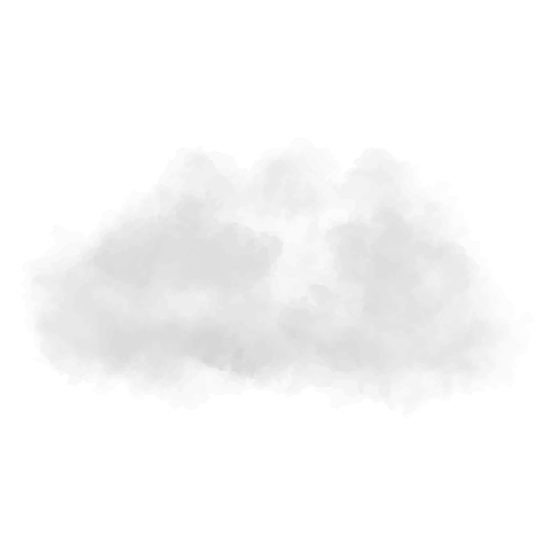 Vector realistische vector witte wolk cloud op witte achtergrond vector eps 10