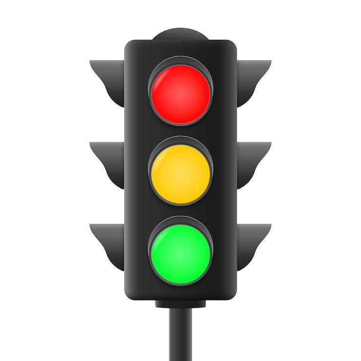 Vector realistische verkeerslichten