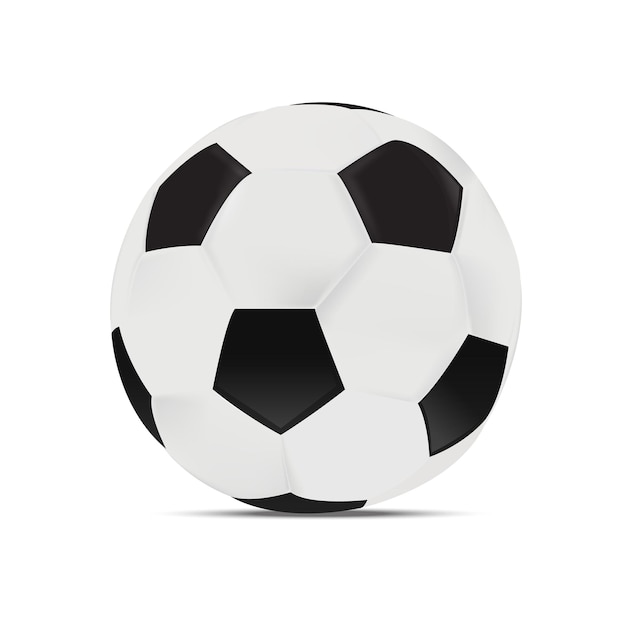 Realistische voetbal voetbal bal ontwerp element vector