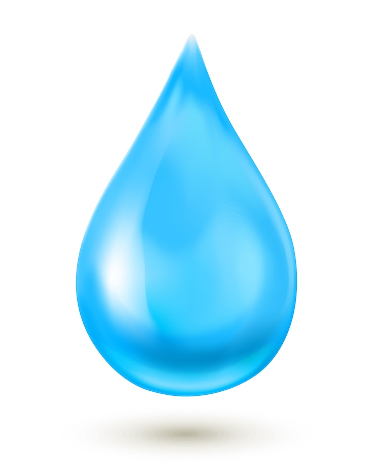 Vector realistische waterdruppel