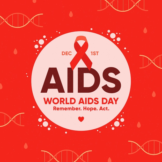 Realistische wereld aids-dag