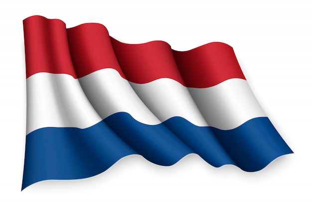 Realistische wuivende vlag