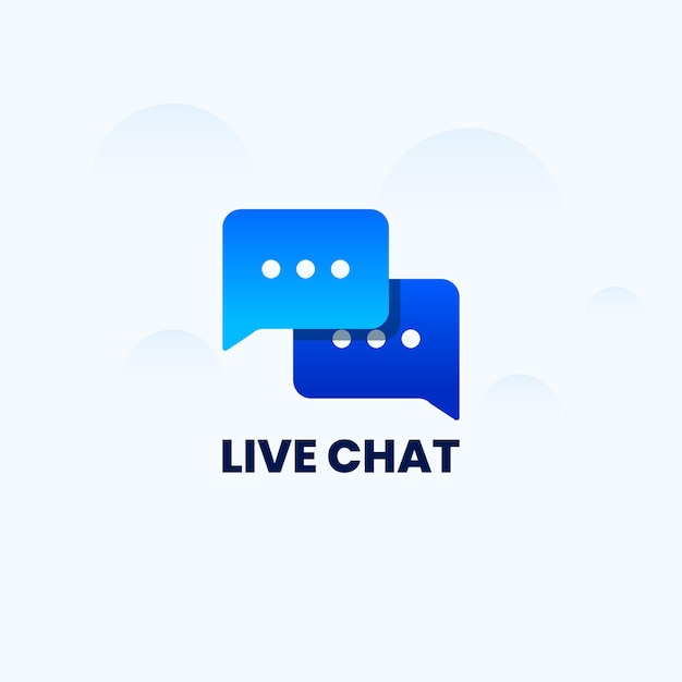 Vector realtime live chat experience illustration
