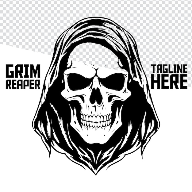 Vector reaper emblem skull death