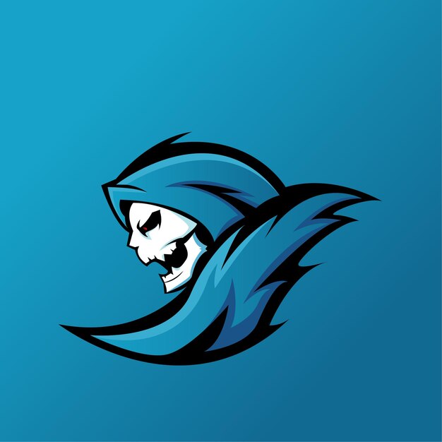 Reaper esport mascotte logo ontwerp