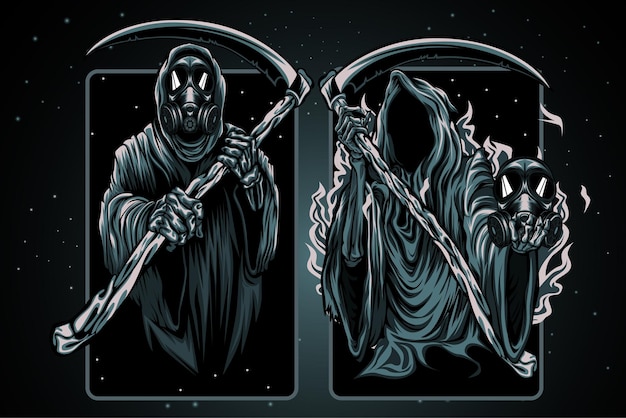 Vector reaper illustration