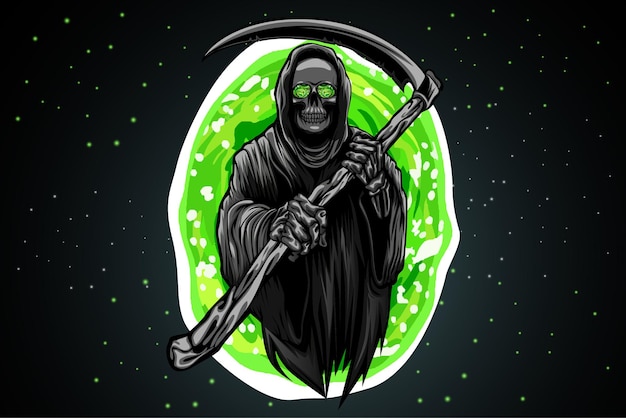 Vector reaper illustration
