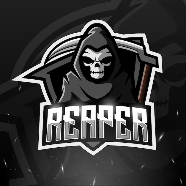 Illustrazione di esport mascotte di reaper