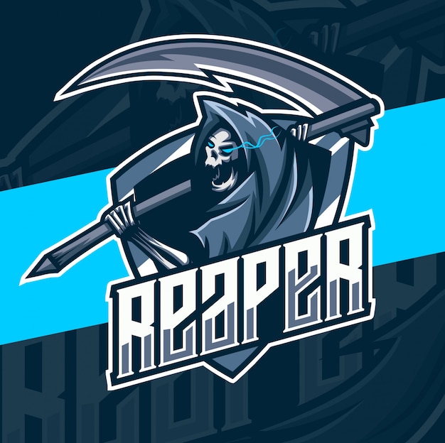 Reaper mascotte esport logo design