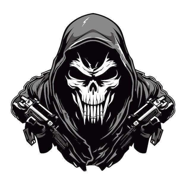 Vector reaper mascot logo