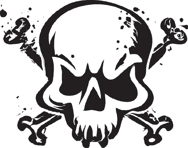 The Reaper039s Mark Skull Icon Design Vector