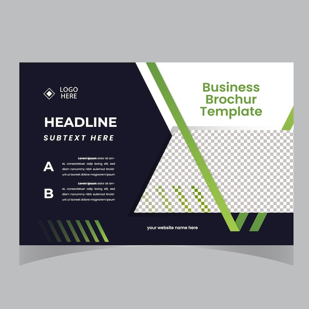 Reative corporate amp business flyer brochure template design astratto business flyer vettore